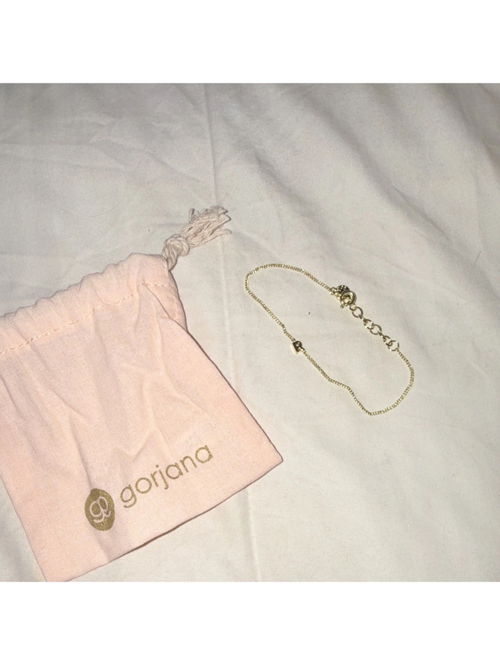 Gorjana Gold Layering Chain Bracelet with Tiny Disc Charm - Picture 5 of 5